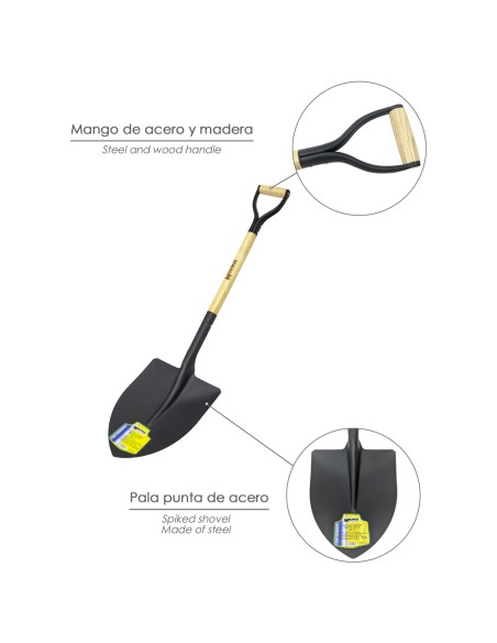 Pala Mango Madera Punta Mango Anilla 502/3