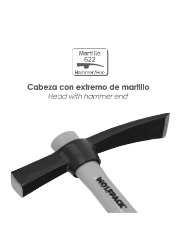 Alcotana 622 / 650 Gramos Mango Fibra Vidrio