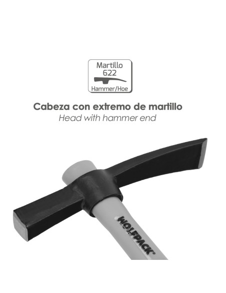 Alcotana 622 / 650 Gramos Mango Fibra Vidrio