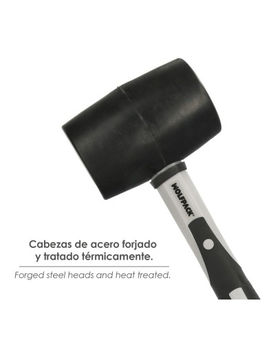 Maza Goma Mango Fibra Vidrio 500 Grms