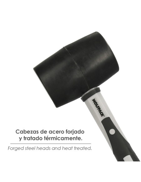 Maza Goma Mango Fibra Vidrio 500 Grms