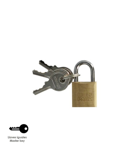 Candado Laton Arco Normal 20 mm.