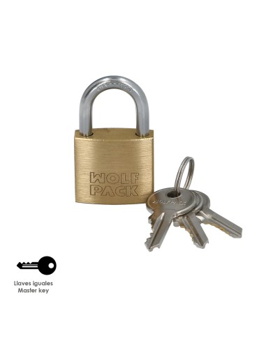 Candado Laton Arco Normal Llaves Iguales 30 mm. Nº1