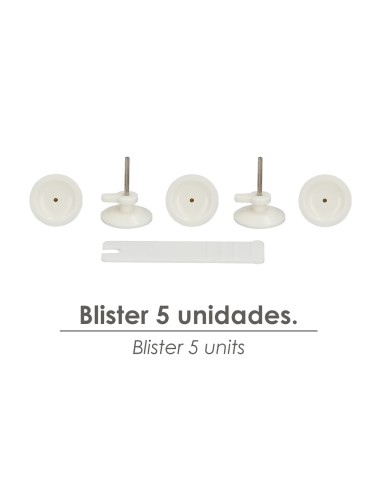 Cuelga Cuadros Redondo Grande (Blister 5 unidades) Clavar