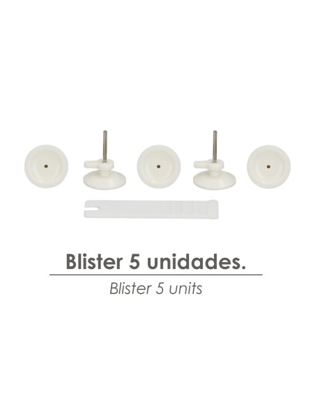 Cuelga Cuadros Redondo Grande (Blister 5 unidades) Clavar