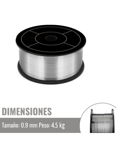 Hilo Soldar Con Anima 0,9 mm.(Bobina 4,5 Kg)