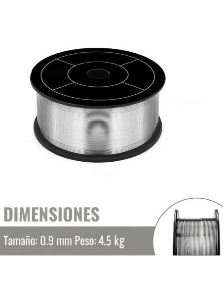 Hilo Soldar Con Anima 0,9 mm.(Bobina 4,5 Kg)