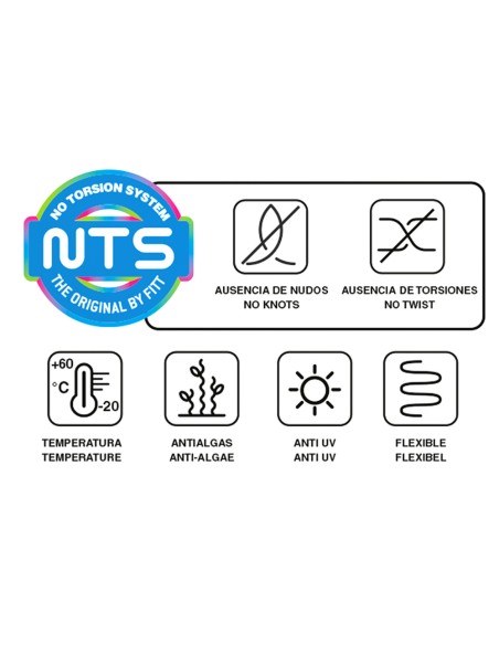 Manguera Tricotado No Torsion 19 mm. - 3/4" Rollo 50 metros