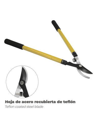 Tijeras Podar Profesional Acero Telescópica 2 Manos