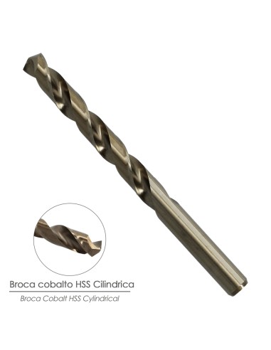 Broca Cobalto Wolfpack Hss Cilindrica 2,00 mm.