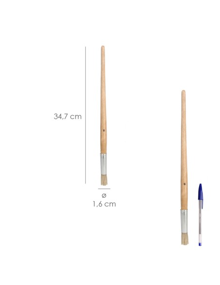 Pincel Brico Redondo Cerda Blanca Nº12