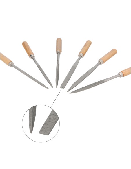 Juego Limas Hierro Pequeñas Surtido 6 Piezas