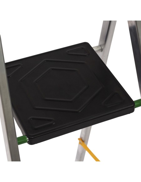 Oryx Escalera Aluminio 7 Peldaños Plegable, Uso doméstico, Antideslizante, Ligera y Resistente