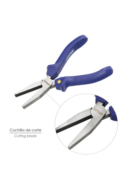 Alicates Utilex Boca Plana 150 mm.