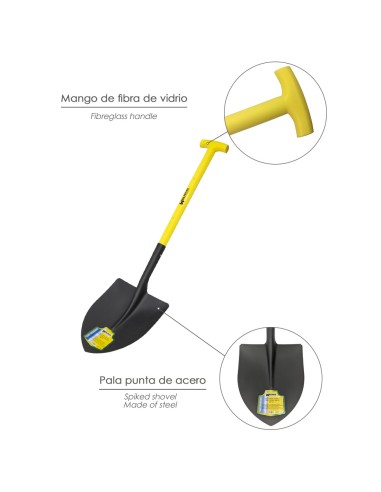 Pala Mango Fibra Vidrio Punta Mango Muleta Nº 3