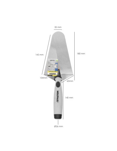 Paleta Wolfpack Plus Mango de Goma 348 180mm.