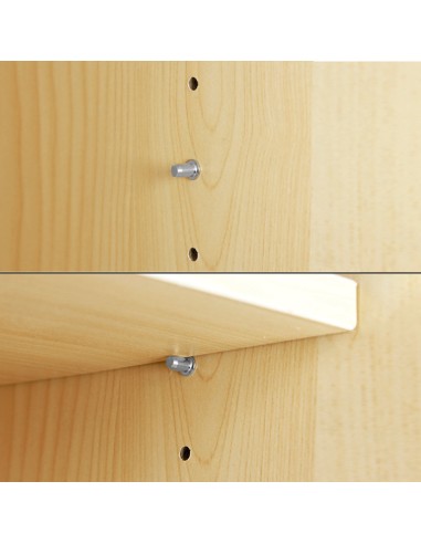 Soporte de Metalico Con Anclaje 5 Ø mm. Para Estanterias / Estantes (Caja 100 Unidades)