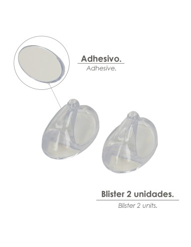 Colgador Oryx Transparente Grande (Blister 2 Unidades) Adhesivo