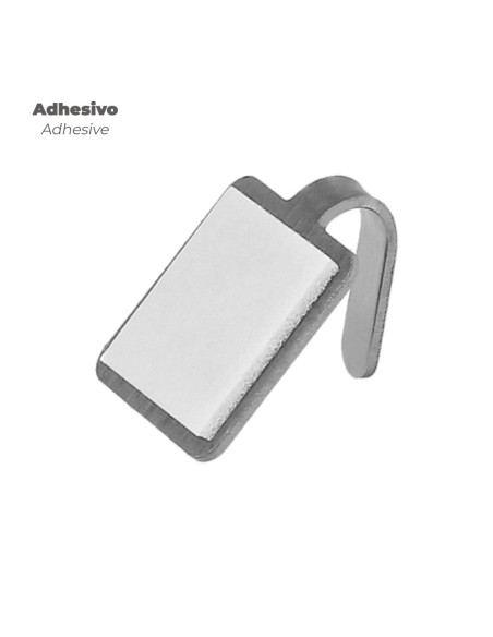 Colgador Oryx Inoxidable Pequeño (Blister 4 Unidades) Adhesivo