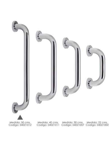 Agarre Ducha Maurer Cromo Brillo Ø 32 mm. Longitud 50 cm.