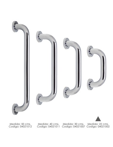 Agarre Ducha Maurer Cromo Brillo Ø 32 mm. Longitud 22 cm.