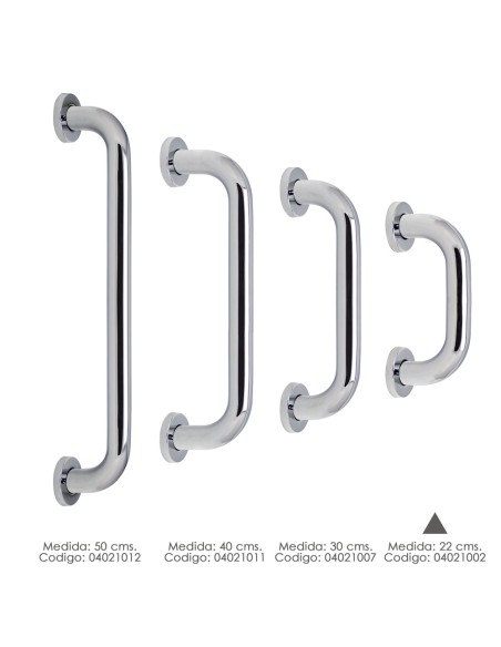Agarre Ducha Maurer Cromo Brillo Ø 32 mm. Longitud 22 cm.