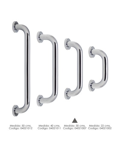 Agarre Ducha Maurer Cromo Brillo Ø 32 mm. Longitud 30 cm.