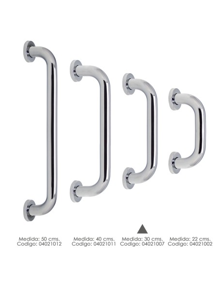 Agarre Ducha Maurer Cromo Brillo Ø 32 mm. Longitud 30 cm.