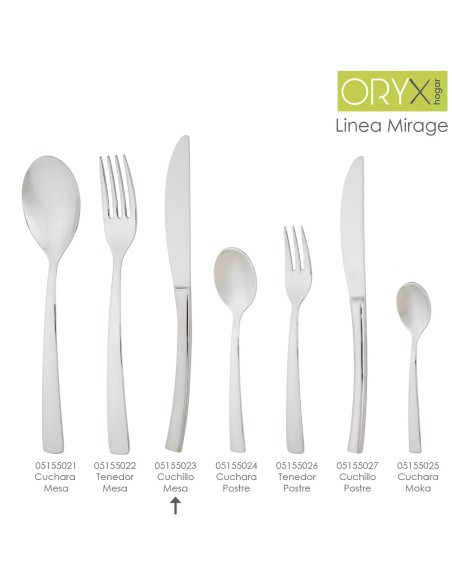 Cuchillo Mesa Mirage 213 mm.Caja 12 unidades