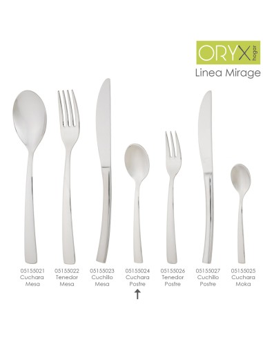 Cuchara Café Y Postre Mirage 135 mm.Caja 12 unidades