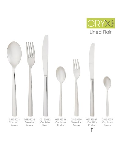 Cuchillo Postre Flair 199 mm.Caja 12 unidades