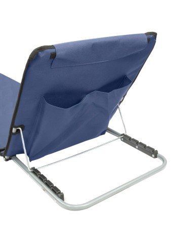 Esterilla Playa Acolchada Reclinable Con Respaldo Plegable