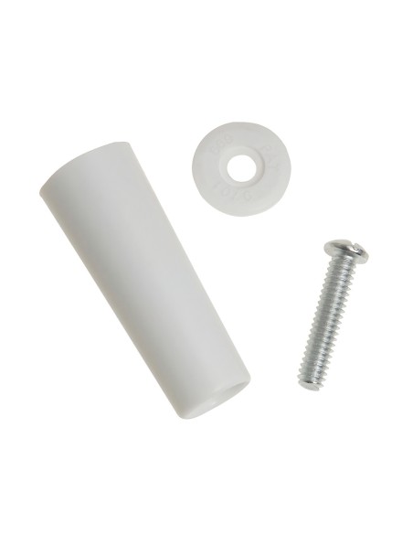 Tope Persiana Con Tornillo 60 mm. Blanco