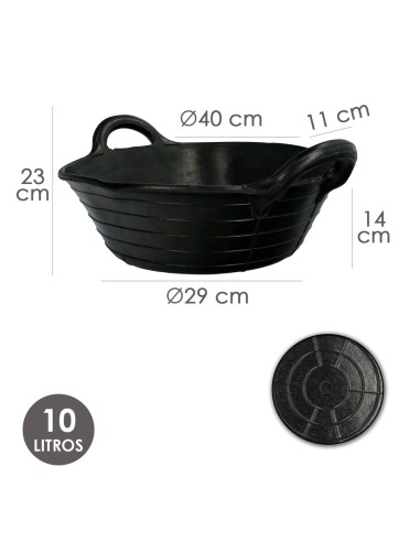 Espuerta Goma Wolfpack 12 l.