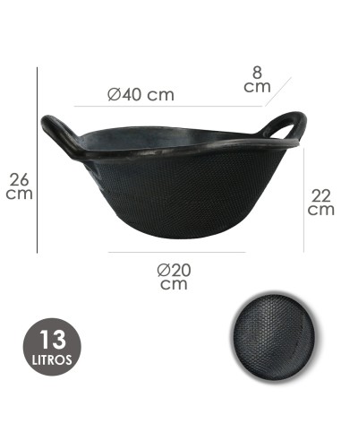 Espuerta Goma Spart Wolfpack 13 l.