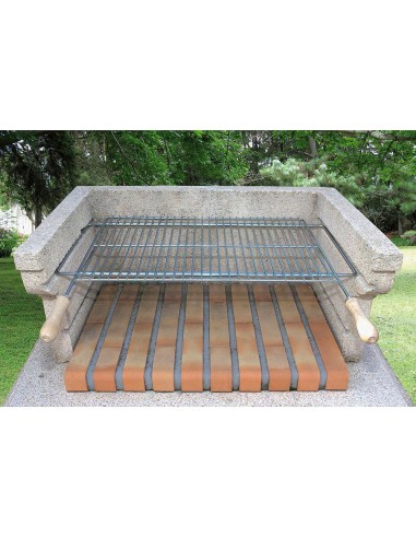 Parrilla Barbacoa Extensible 60/70x40cm Zincada