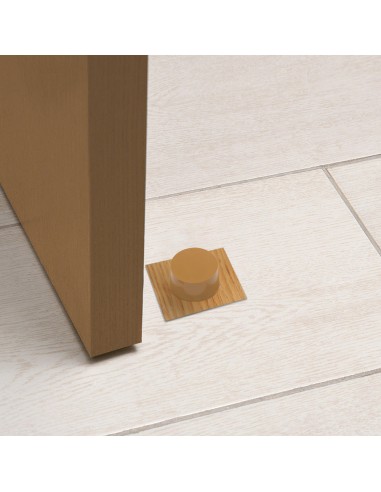 Tope Puerta Wolfpack Adhesivo Madera Clara