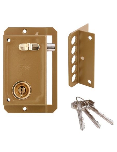 Cerradura Fac S 90 Pintada Derecha Bombin 70