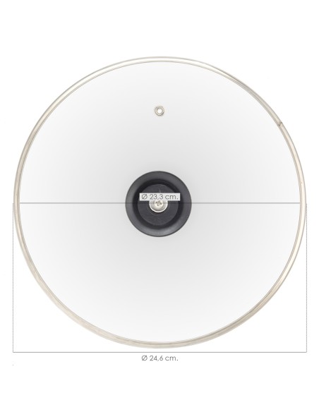 Tapadera de Cristal para Sartén 24cm