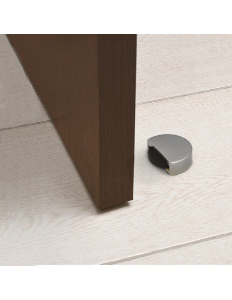 Tope Puerta Adhesivo Silencioso Cromo Mate