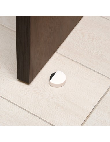 Tope Puerta Adhesivo Silencioso Blanco