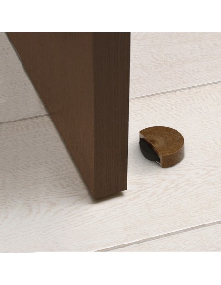 Tope Puerta Adhesivo Silencioso Color Madera