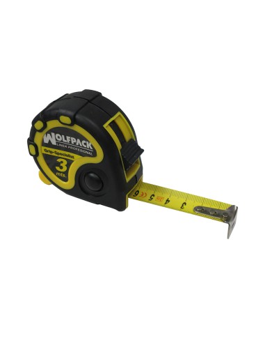 Flexometro 3 Metros Con Freno Wolfpack Grip Special