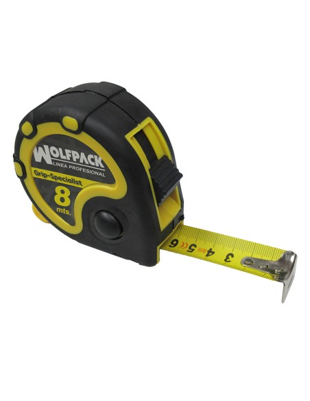 Flexometro 8 Metros Con Freno Wolfpack Grip Special