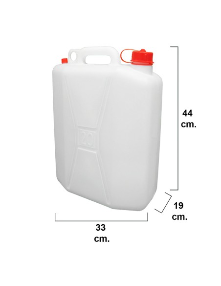 Bidon Garrafa Plastico Alimentario 20 Litros