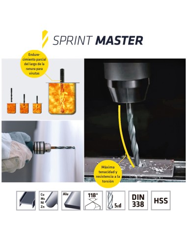 Broca Alpen Hss Sprint Master Ø 11,50 mm. (Blister 1 pieza)