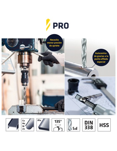Broca Alpen Hss Pro 4,00 mm.