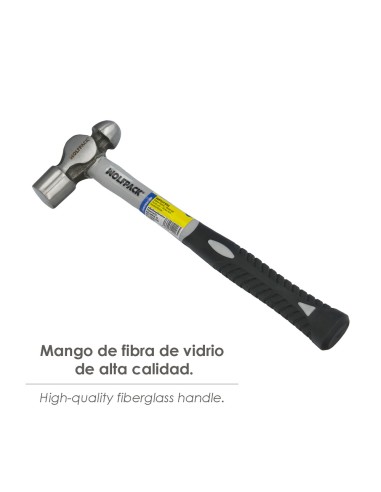 Martillo Bola 500 Gramos Mango Fibra Vidrio