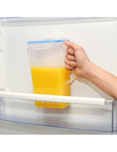 Jarra Plastico Cuadrada 1.500 ml. 11 x 6.5 x 22.5 (alt) cm.