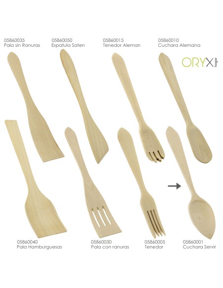 Cuchara Servir Cocina Madera Oryx 30 cm.